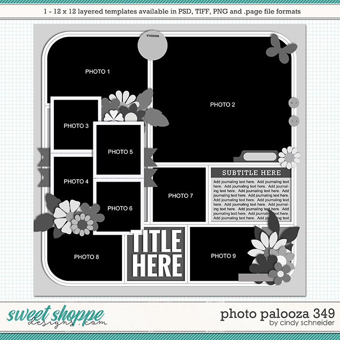 Cindy's Layered Templates - Photo Palooza 349 by Cindy Schneider