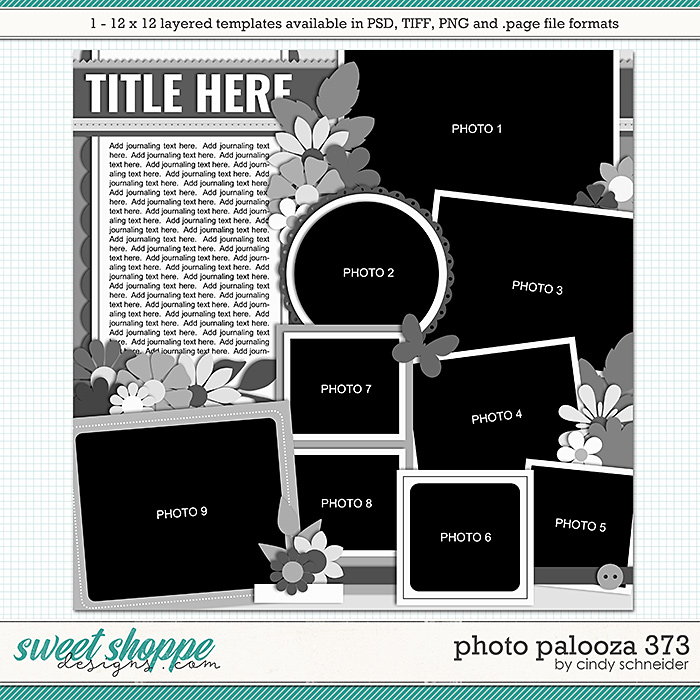 Cindy's Layered Templates - Photo Palooza 373 by Cindy Schneider