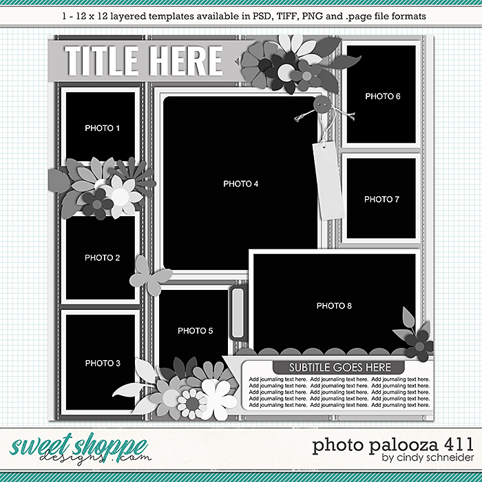 Cindy's Layered Templates - Photo Palooza 411 by Cindy Schneider