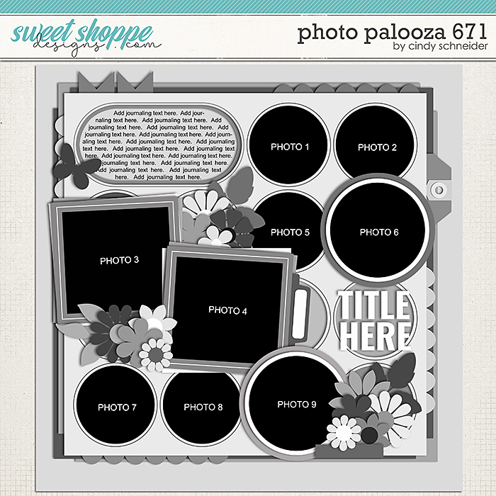 Cindy's Layered Templates - Photo Palooza 671 by Cindy Schneider