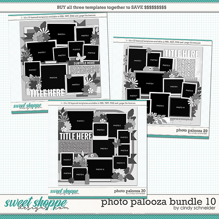 Cindy's Layered Templates - Photo Palooza Bundle 10 by Cindy Schneider