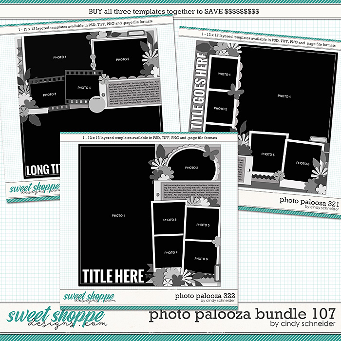 Cindy's Layered Templates - Photo Palooza Bundle 107 by Cindy Schneider