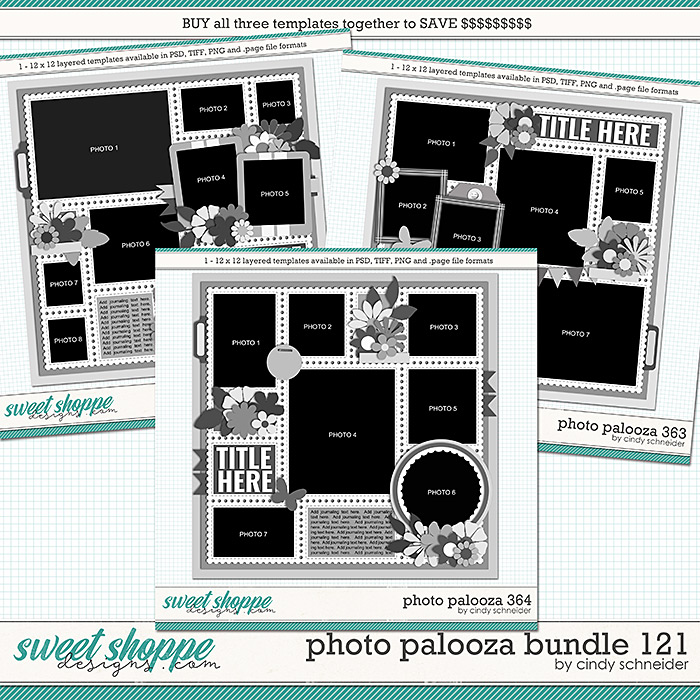 Cindy's Layered Templates - Photo Palooza Bundle 121 by Cindy Schneider