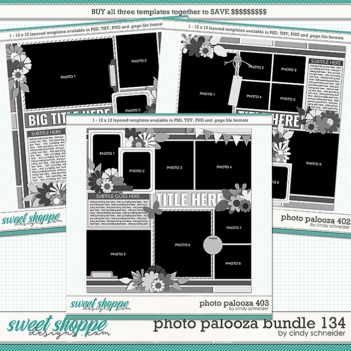 Cindy's Layered Templates - Photo Palooza Bundle 134 by Cindy Schneider