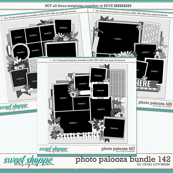 Cindy's Layered Templates - Photo Palooza Bundle 142 by Cindy Schneider