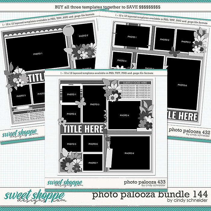 Cindy's Layered Templates - Photo Palooza Bundle 144 by Cindy Schneider
