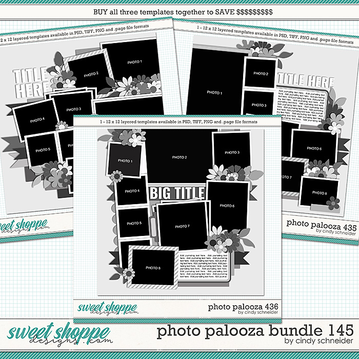 Cindy's Layered Templates - Photo Palooza Bundle 145 by Cindy Schneider