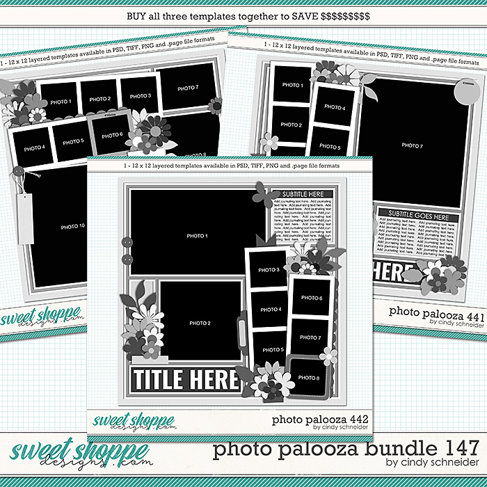 Cindy's Layered Templates - Photo Palooza Bundle 147 by Cindy Schneider