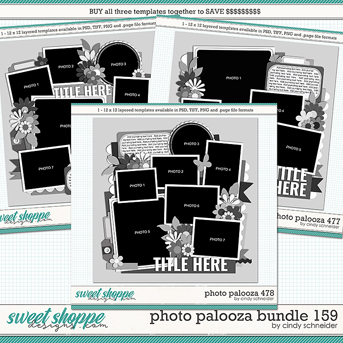 Cindy's Layered Templates - Photo Palooza Bundle 159 by Cindy Schneider