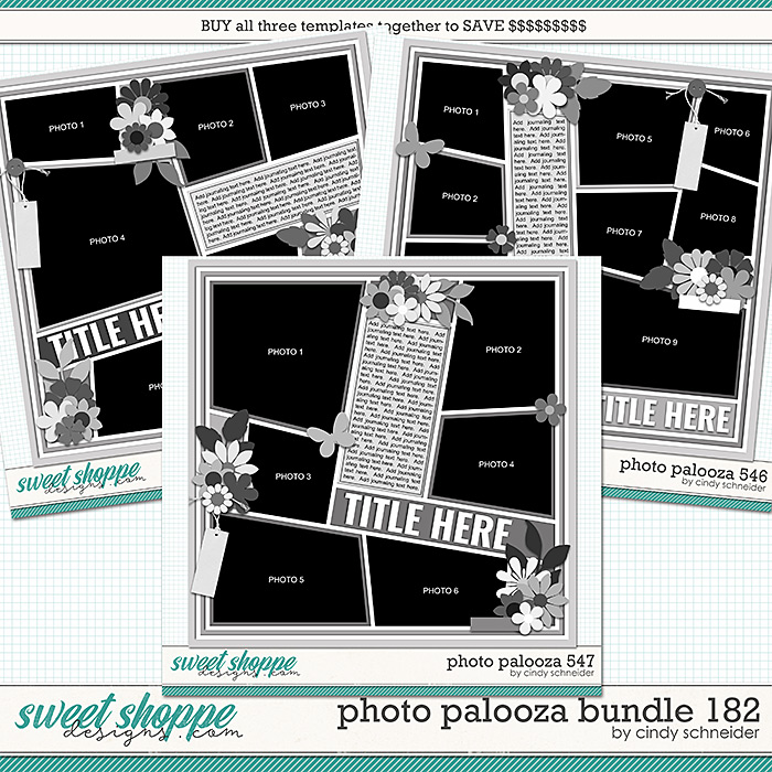 Cindy's Layered Templates - Photo Palooza Bundle 182 by Cindy Schneider