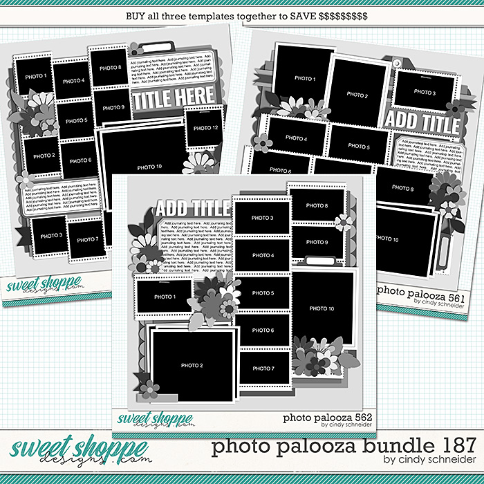 Cindy's Layered Templates - Photo Palooza Bundle 187 by Cindy Schneider