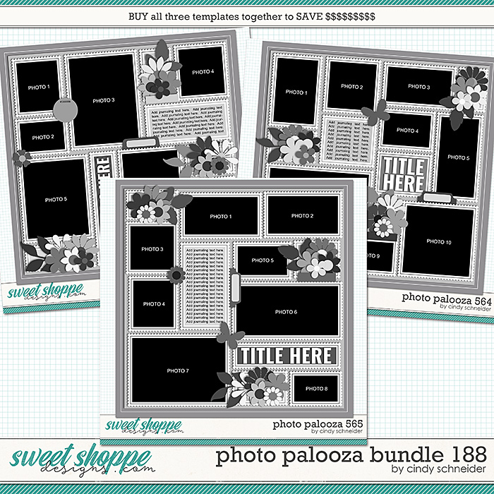 Cindy's Layered Templates - Photo Palooza Bundle 188 by Cindy Schneider