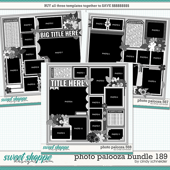 Cindy's Layered Templates - Photo Palooza Bundle 189 by Cindy Schneider