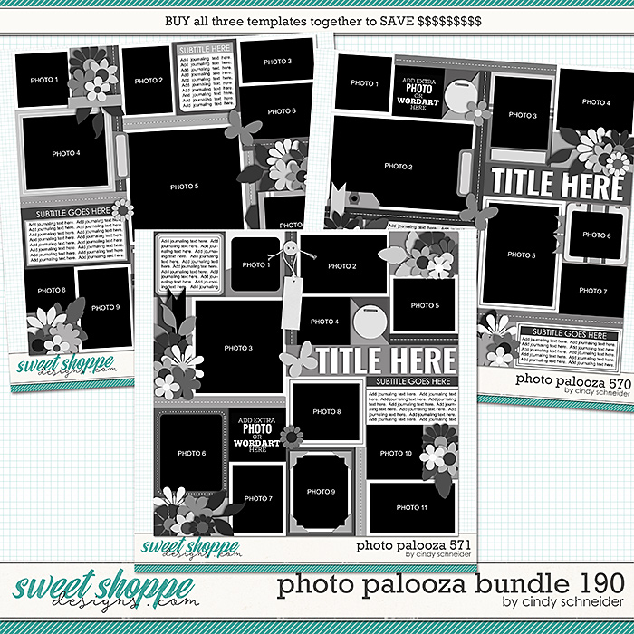 Cindy's Layered Templates - Photo Palooza Bundle 190 by Cindy Schneider