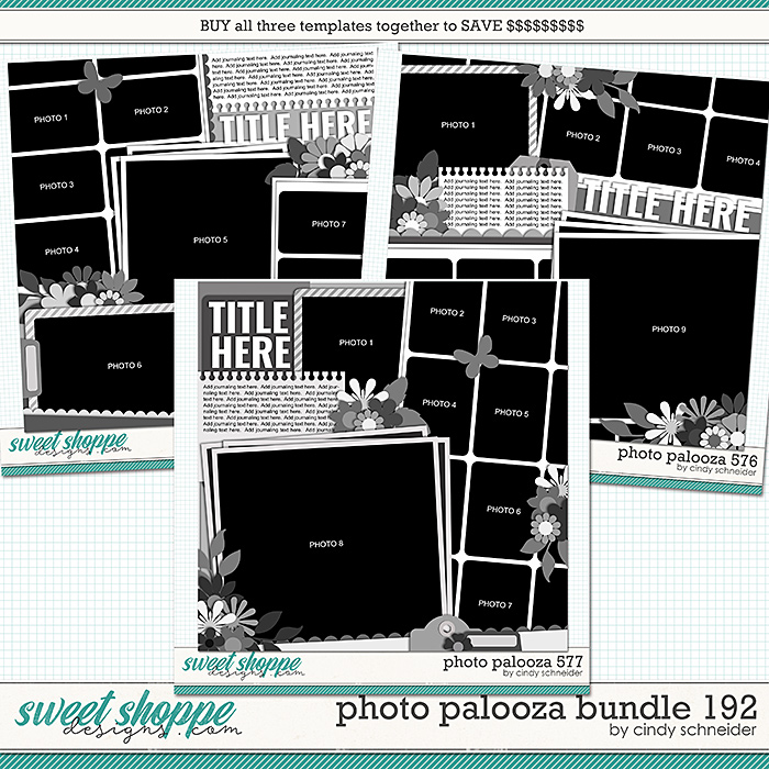 Cindy's Layered Templates - Photo Palooza Bundle 192 by Cindy Schneider