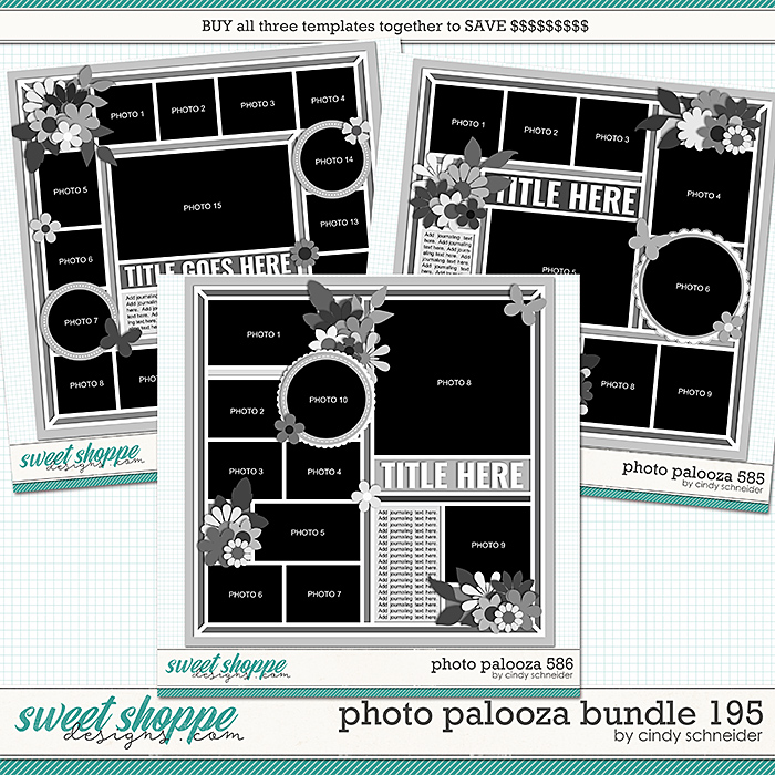 Cindy's Layered Templates - Photo Palooza Bundle 195 by Cindy Schneider