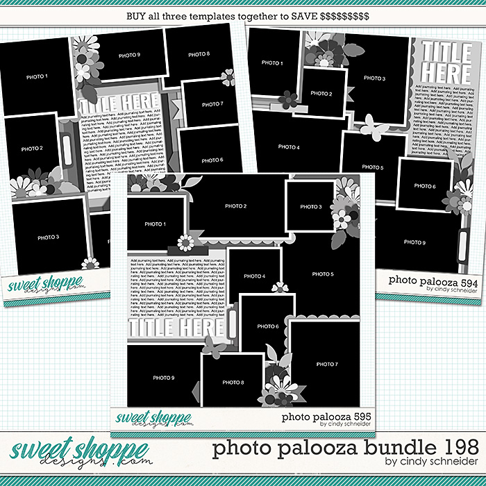 Cindy's Layered Templates - Photo Palooza Bundle 198 by Cindy Schneider