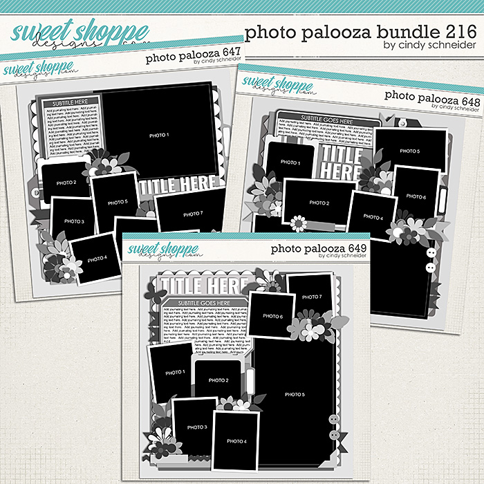 Cindy's Layered Templates - Photo Palooza Bundle 216 by Cindy Schneider