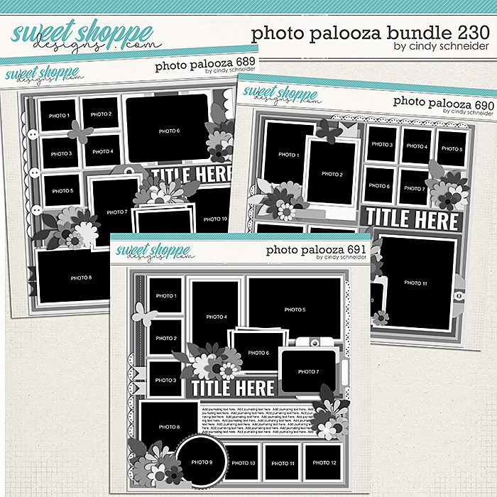 Cindy's Layered Templates - Photo Palooza Bundle 230 by Cindy Schneider