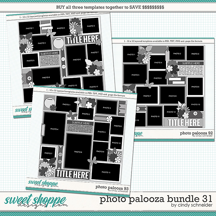 Cindy's Layered Templates - Photo Palooza Bundle 31 by Cindy Schneider