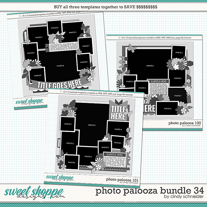 Cindy's Layered Templates - Photo Palooza Bundle 34 by Cindy Schneider