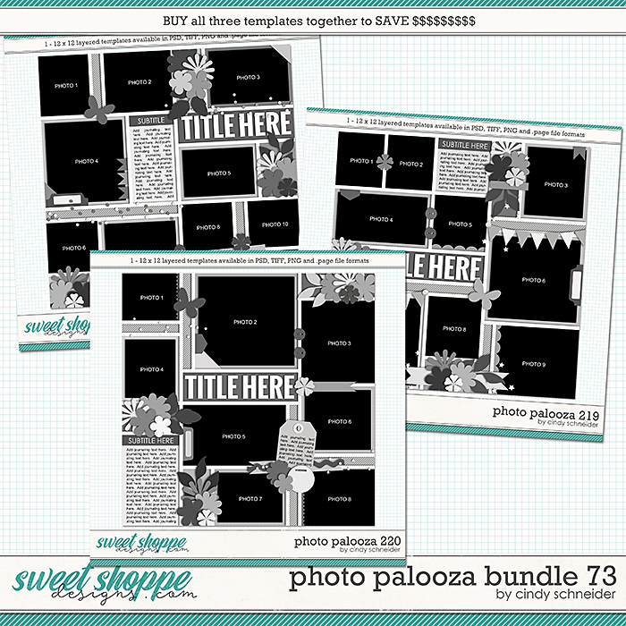 Cindy's Layered Templates - Photo Palooza Bundle 73 by Cindy Schneider