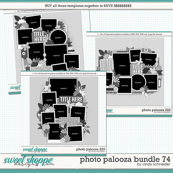 Cindy's Layered Templates - Photo Palooza Bundle 74 by Cindy Schneider