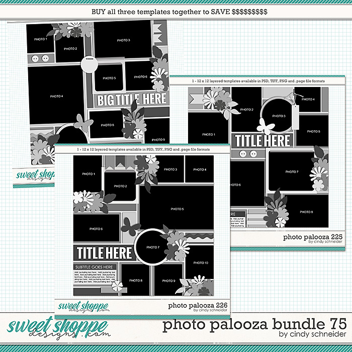 Cindy's Layered Templates - Photo Palooza Bundle 75 by Cindy Schneider