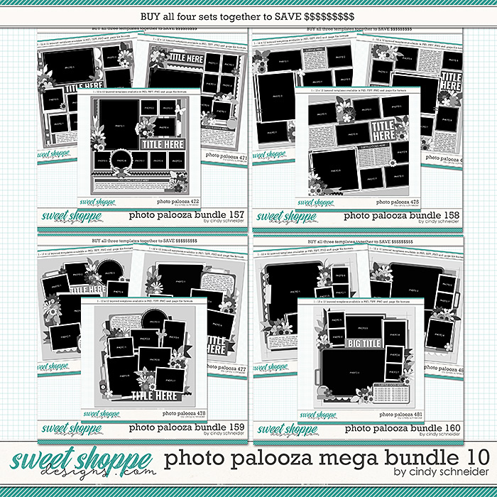 Cindy's Layered Templates - Photo Palooza Mega Bundle 10 by Cindy Schneider