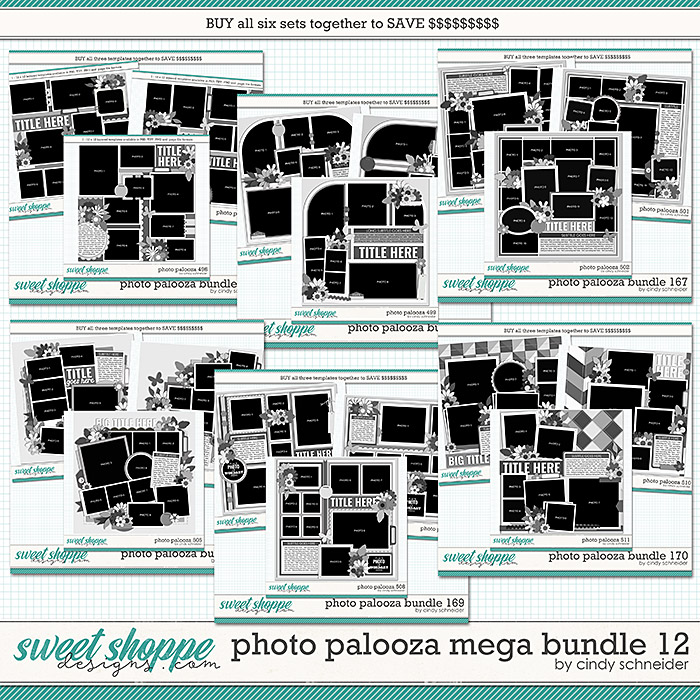 Cindy's Layered Templates - Photo Palooza Mega Bundle 12 by Cindy Schneider