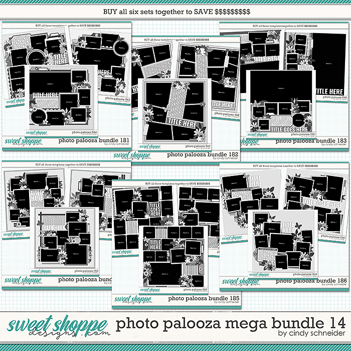 Cindy's Layered Templates - Photo Palooza Mega Bundle 14 by Cindy Schneider