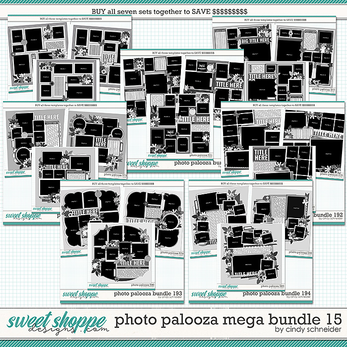 Cindy's Layered Templates - Photo Palooza Mega Bundle 15 by Cindy Schneider
