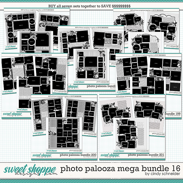 Cindy's Layered Templates - Photo Palooza Mega Bundle 16 by Cindy Schneider