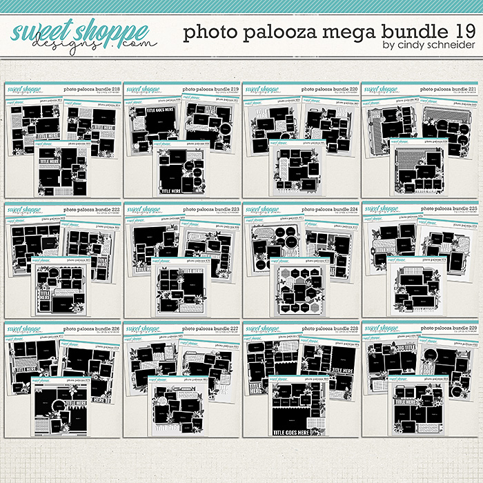 Cindy's Layered Templates - Photo Palooza Mega Bundle 19 by Cindy Schneider