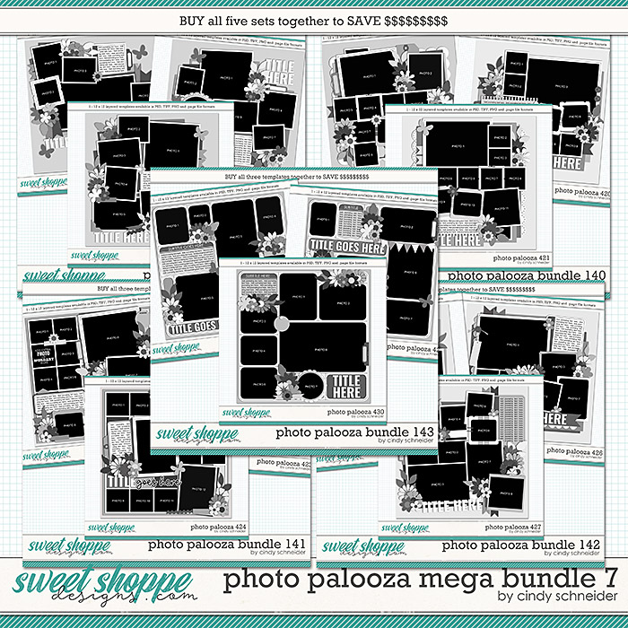Cindy's Layered Templates - Photo Palooza Mega Bundle 7 by Cindy Schneider