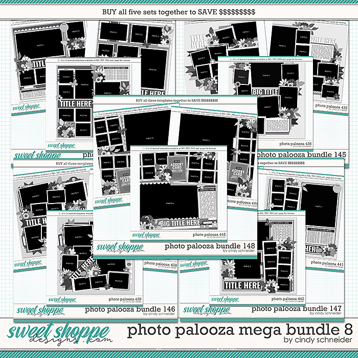 Cindy's Layered Templates - Photo Palooza Mega Bundle 8 by Cindy Schneider