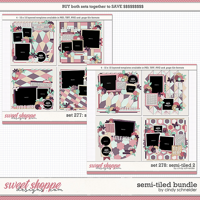 Cindy's Layered Templates -  Semi-Tiled Bundle by Cindy Schneider