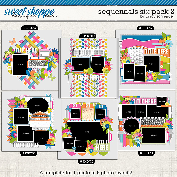 Cindy's Layered Templates - Sequentials Six Pack 2 by Cindy Schneider