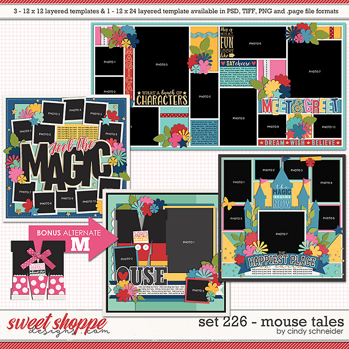 Cindy's Layerd Templates - Set 226: Mouse Tales by Cindy Schneider