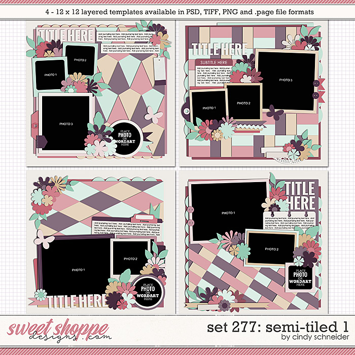 Cindy's Layered Templates - Set 277: Semi-tiled 1 by Cindy Schneider