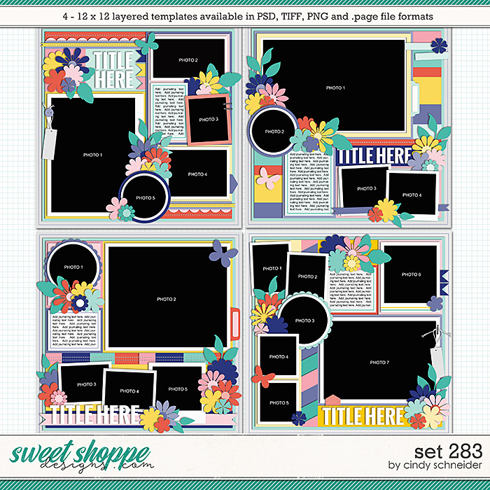 Cindy's Layered Templates - Set 283 by Cindy Schneider