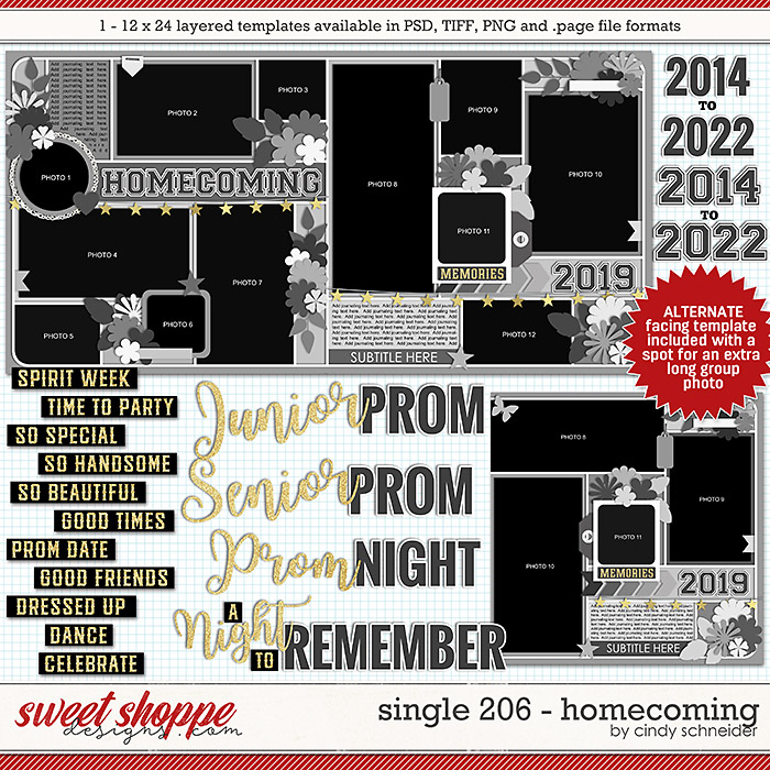 Cindy's Layered Templates - Single 206: Homecoming by Cindy Schneider