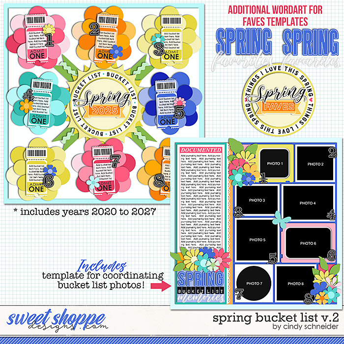 Cindy's Layered Templates - Spring Bucket List V2 by Cindy Schneider