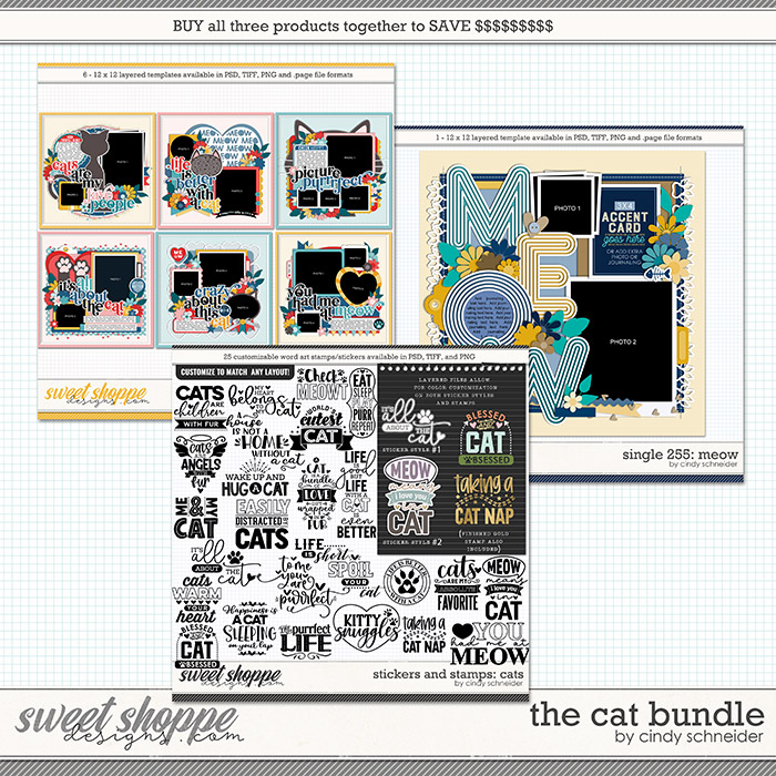 Cindy's Layered Templates - The Cat Bundle by Cindy Schneider