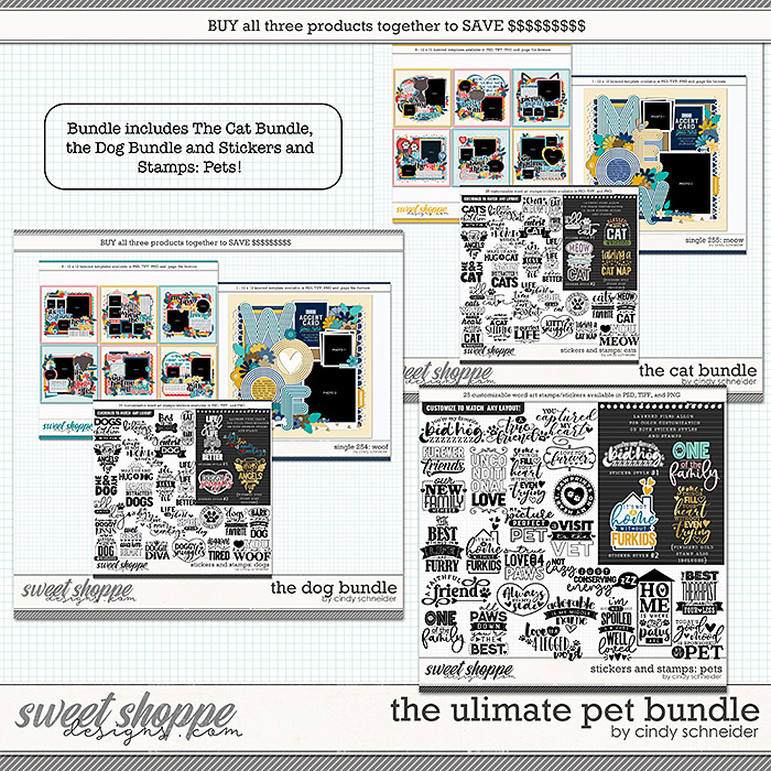 Cindy's Layered Templates - The Ulitmate Pet Bundle by Cindy Schneider