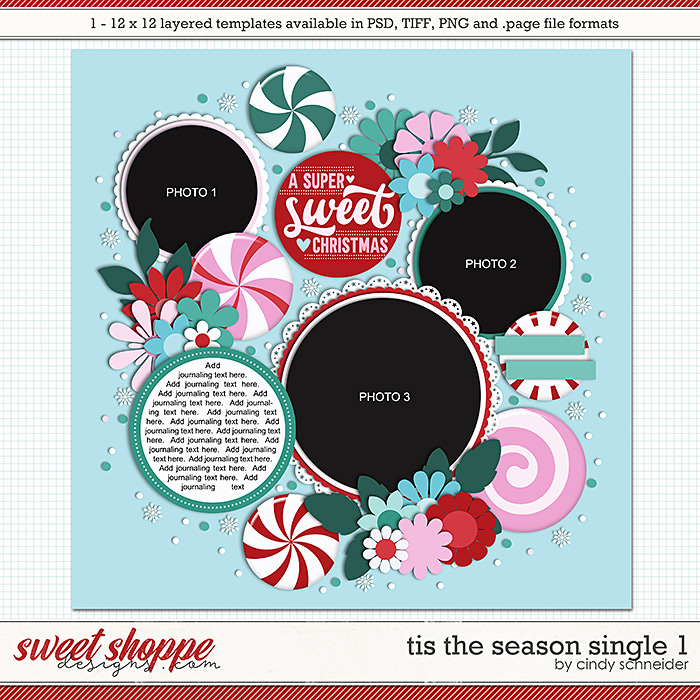 Cindy's Layered Templates - Tis the Season Single 1 by Cindy Schneider