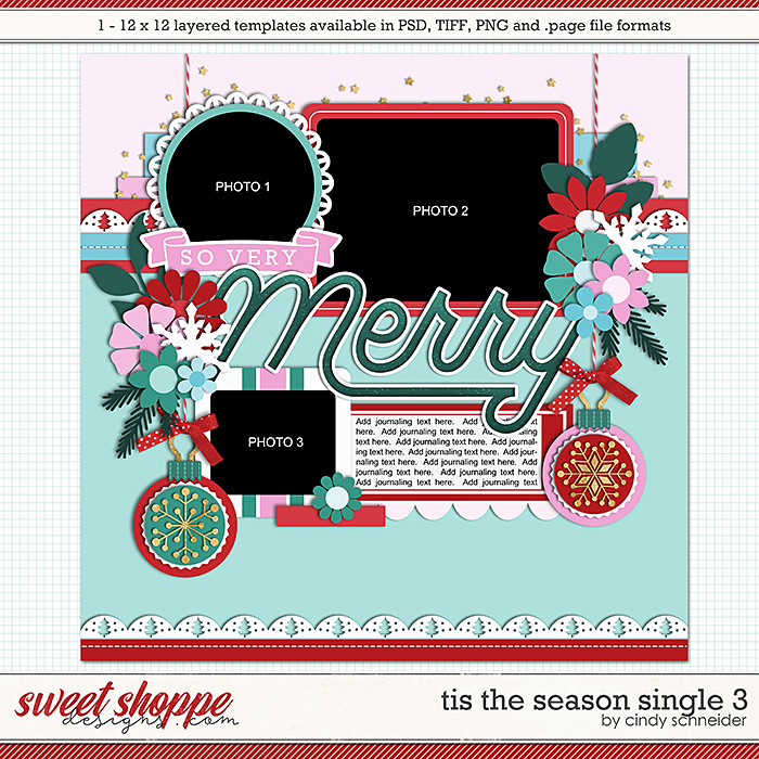 Cindy's Layered Templates - Tis the Season Single 3 by Cindy Schneider
