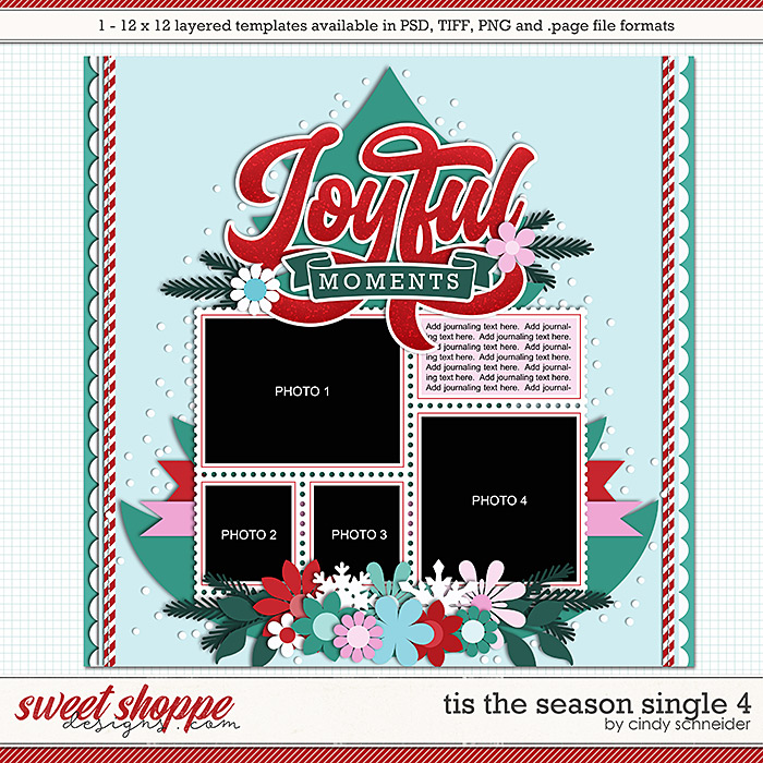 Cindy's Layered Templates - Tis the Season Single 4 by Cindy Schneider