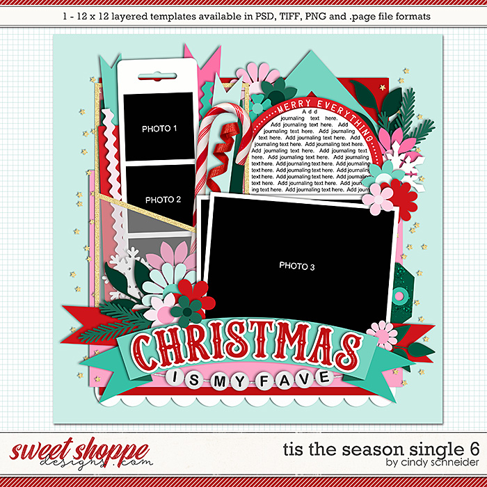 Cindy's Layered Templates - Tis the Season Single 6 by Cindy Schneider