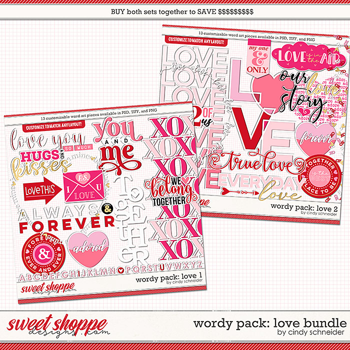 Cindy's Wordy Pack: Love Bundle by Cindy Schneider